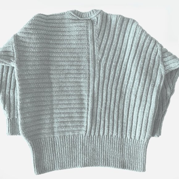 NWT Paul Smith Gray Blue Crewneck Chunky Sweater - Picture 10 of 12